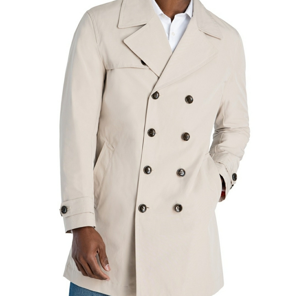 Men's Classic-Fit Double Breasted Trenchcoat